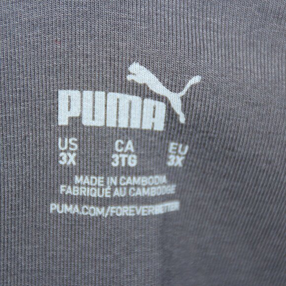 PUMA Womens Bottoms Athletic Tight Elastic Waist Stretch Black Logo Leggings 3XL - Picture 7 of 9